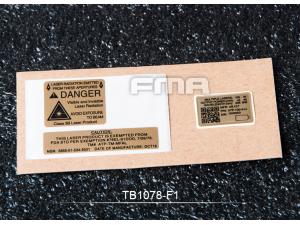 FMA Custom Decals F1 For AN PEQ-15 Case TB1078-01